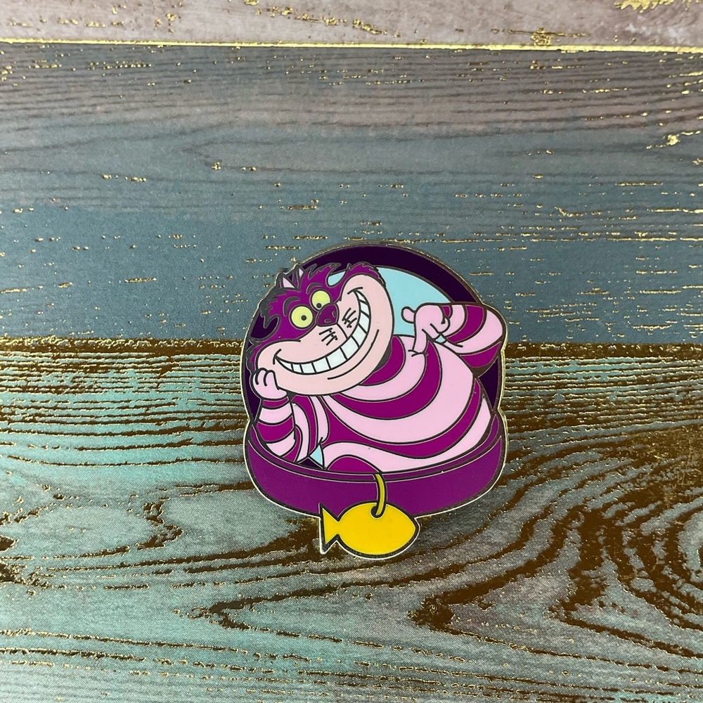 Cheshire Cat Collar Magical Mystery Series Disney Parks Pin